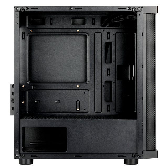 GABINETE MUNFROST BAMBU NEGRO RGB M-ATX 1 VENTILADOR CONTROLADOR ARGB CRISTAL TEMPLADO - MFGBAM1B