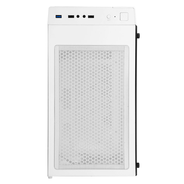 Gabinete Munfrost Bambu | Blanco | RGB | m-ATX | 1 ventilador | Controlador ARGB | Cristal templado | MFGBAM1W