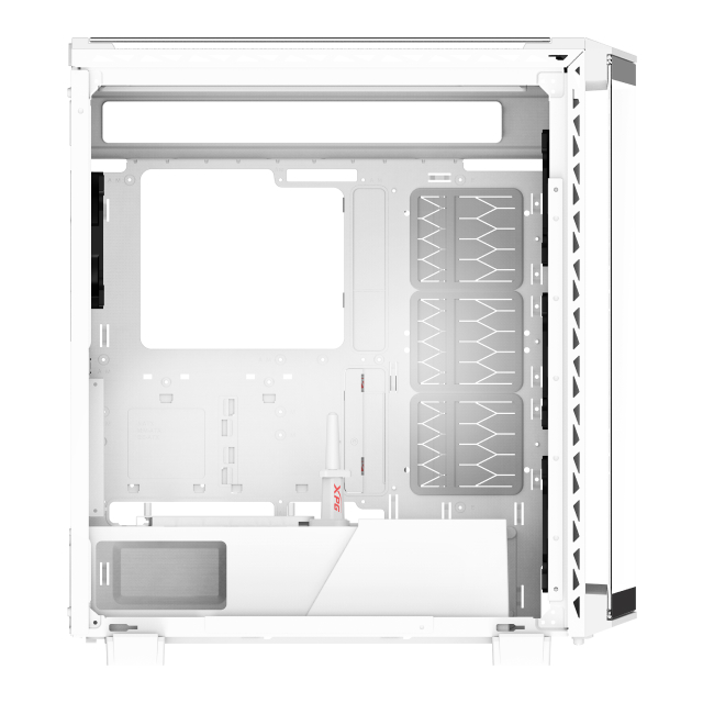 Gabinete ADATA XPG BATTLECRUISER II + PRIME BOX | Media Torre | E-ATX / ATX / M-ATX / ITX | USB 3.2 | Cristal Templado | 4 Ventiladores ARGB Pre-Instalados | Incluye Controlador de RGB XPG PRIME BOX | Blanco | BATTLECRUISERIIPST-WHCWW