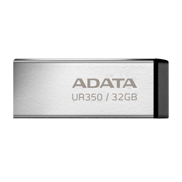Memoria Flash USB ADATA UR350 | 32GB | USB 3.2 | Metálico | Negro | UR350-32G-RSR/BK