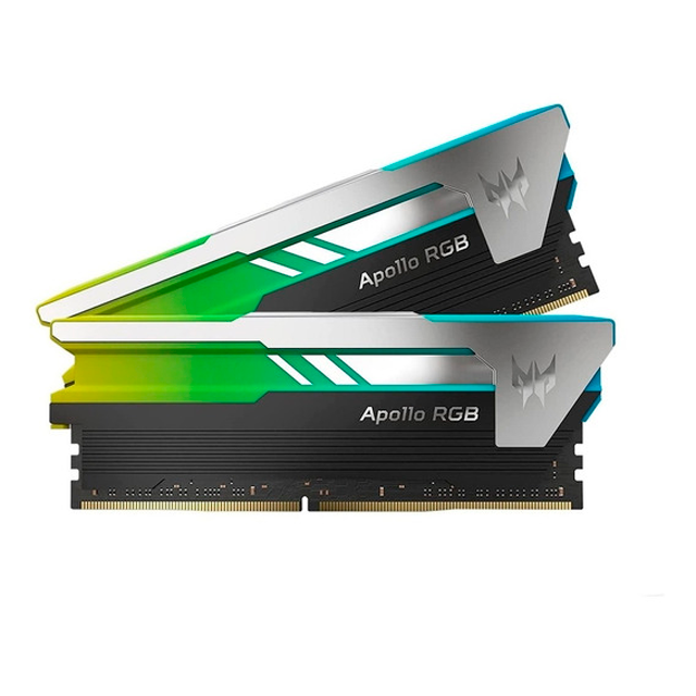 Kit de Memoria RAM DDR4 | 16GB (2 x 8GB) | 3200MT/s | Acer Predator Apollo RGB Negro-Gris | BL.9BWWR.225