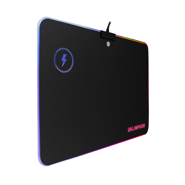 Mousepad Gamer Balam Rush Heidmall MP970W | Área de Carga Inalámbrica | 256 x 356 x 4 mm | RGB | Color Negro | BR-922999