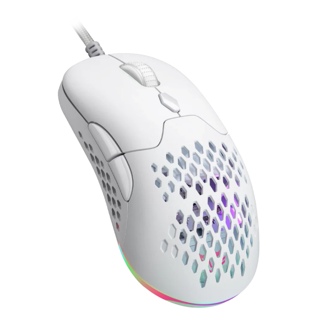 Mouse Gamer Inalámbrico Balam Rush Speeder Perform MG979 | Hasta 40 Horas de Batería | 800 a 5000 DPI | Sensor Óptico PixArt 3325 | 7 Botones | Conexión 2.4GHz / Bluetooth / USB-A | Carcasas Intercambiables | RGB | Blanco | BR-936859