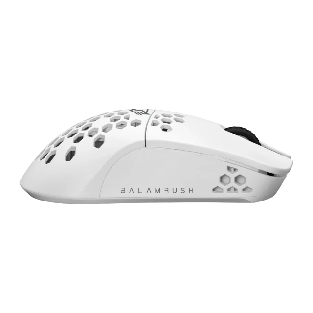 Mouse Gamer Inalámbrico Balam Rush Speeder Light MG969 | Hasta 40 Horas de Batería | 800 a 5000 DPI | Sensor Óptico PixArt 3325 | 7 Botones | Conexión 2.4GHz / Bluetooth / USB-A | RGB | Blanco | BR-936873