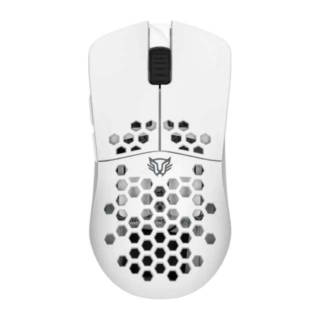 Mouse Gamer Inalámbrico Balam Rush Speeder Light MG969 | Hasta 40 Horas de Batería | 800 a 5000 DPI | Sensor Óptico PixArt 3325 | 7 Botones | Conexión 2.4GHz / Bluetooth / USB-A | RGB | Blanco | BR-936873