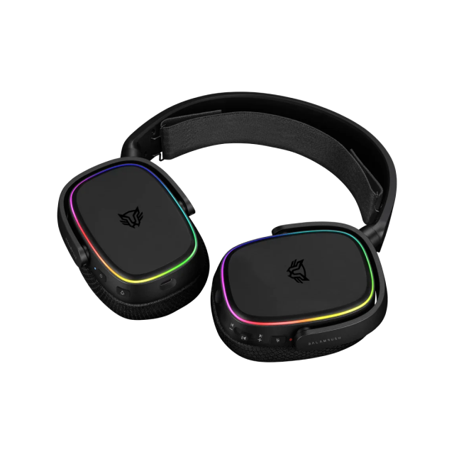 Diadema Gamer Inalámbrica Balam Rush Aeon HS999 | Micrófono Desmontable | Hasta 26 Horas de Batería | 2.4 GHz / Bluetooth / 3.5 mm | PC / Mac / Xbox / PS4 / PS5 / Nintendo Switch / Android | RGB | Negro | BR-936934