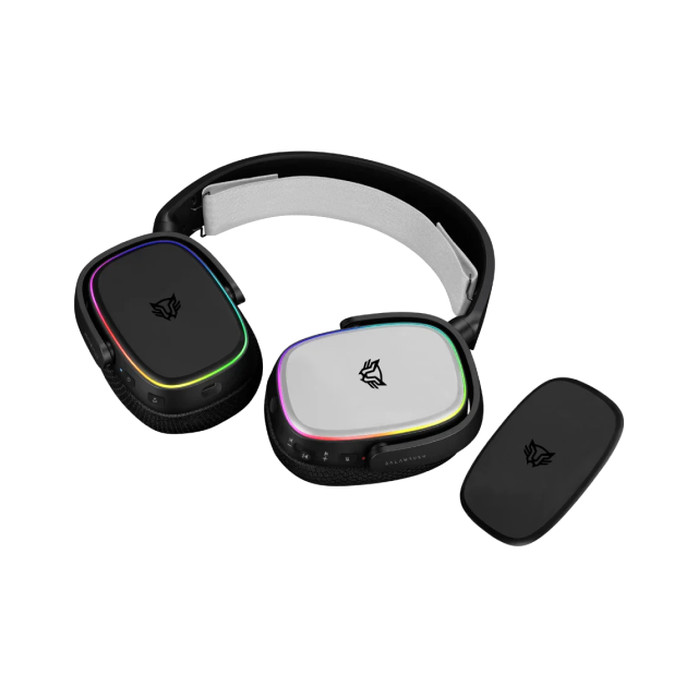 Diadema Gamer Inalámbrica Balam Rush Aeon HS999 | Micrófono Desmontable | Hasta 26 Horas de Batería | 2.4 GHz / Bluetooth / 3.5 mm | PC / Mac / Xbox / PS4 / PS5 / Nintendo Switch / Android | RGB | Negro | BR-936934