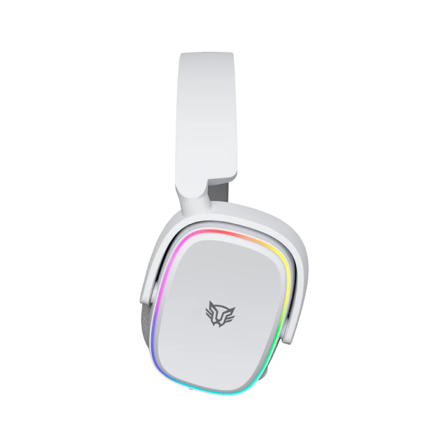 Diadema Gamer Inalámbrica Balam Rush Aeon HS999 | Micrófono Desmontable | Hasta 26 Horas de Batería | 2.4 GHz / Bluetooth / 3.5 mm | PC / Mac / Xbox / PS4 / PS5 / Nintendo Switch / Android | RGB | Blanco | BR-936941