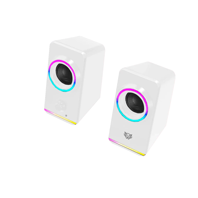 Bocinas Balamrush Glimm Style BG565 | USB | Stereo | RGB | Color Blanco | BR-937009
