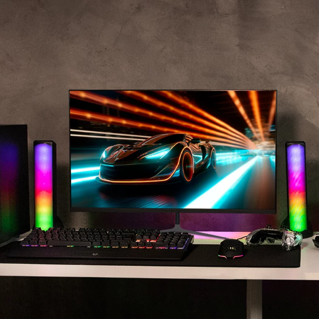 Monitor Gamer Plano Balam Rush Ultra Odyssey II MFX27 | 27" | 1920 x 1080 (FHD) | IPS | 100 Hz | 1 ms | FreeSync / Adaptive-Sync | HDMI 1.4 / DisplayPort 1.2 / Jack 3.5mm | Negro | BR-938310
