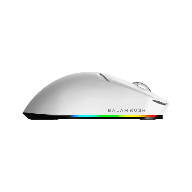 Mouse Gamer Inalámbrico Balam Rush Drift Pro MG7 | Hasta 50 Horas de Batería | Hasta 26,000 DPI | Sensor Óptico PAW3395 | 70 g | 5 Botones | 2.4GHz / Bluetooth 5.3 / USB-C | RGB | Blanco | BR-938532