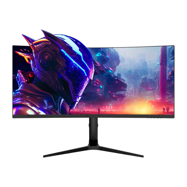 Monitor Curvo Balam Rush Extreme Earth MGX34C | 34" | 3440 x 1440 (WQHD) | VA | 144 Hz | 1 ms | 1500R | FreeSync | HDMI 2.1 / DisplayPort 1.4 / Jack 3.5 mm | RGB | Negro | BR-938655