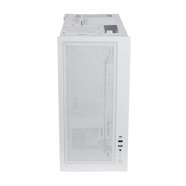 Gabinete Balam Rush Tank Super 9200 TB | Media Torre | ATX / Micro ATX / Mini ITX | 2 x USB A / 1 x USB C | Incluye 3 Ventiladores ARGB | Cristal Templado Panorámico | Blanco | BR-938730