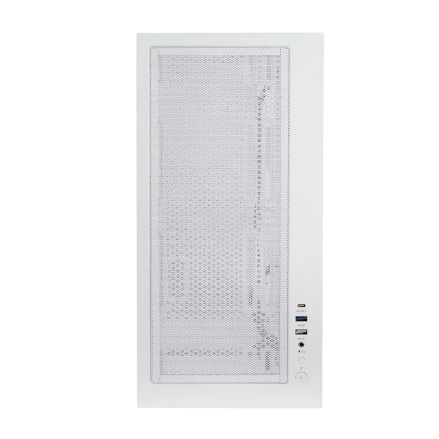 Gabinete Balam Rush Tank Super 9200 TB | Media Torre | ATX / Micro ATX / Mini ITX | 2 x USB A / 1 x USB C | Incluye 3 Ventiladores ARGB | Cristal Templado Panorámico | Blanco | BR-938730