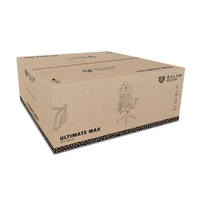 Silla Gamer Balam Rush Ultimate Max U3 | Hasta 150 kg | Poliuretano / Tela / Espuma de Alta Densidad | Reposabrazos 4D / Reposacabezas | Negro | BR-940511