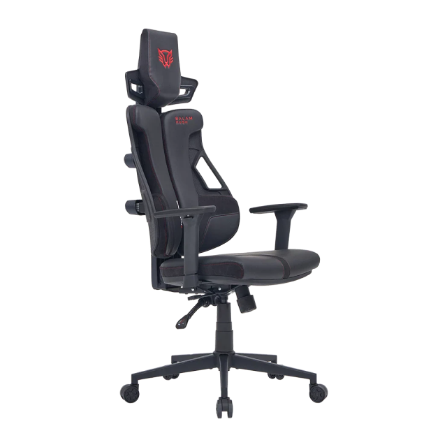 Silla Gamer Balam Rush Bolt Rush PA | Hasta 150 kg | Plástico de Alta Densidad / Espuma Moldeada / Nylon | Reposabrazos 3D | Negro | BR-940528