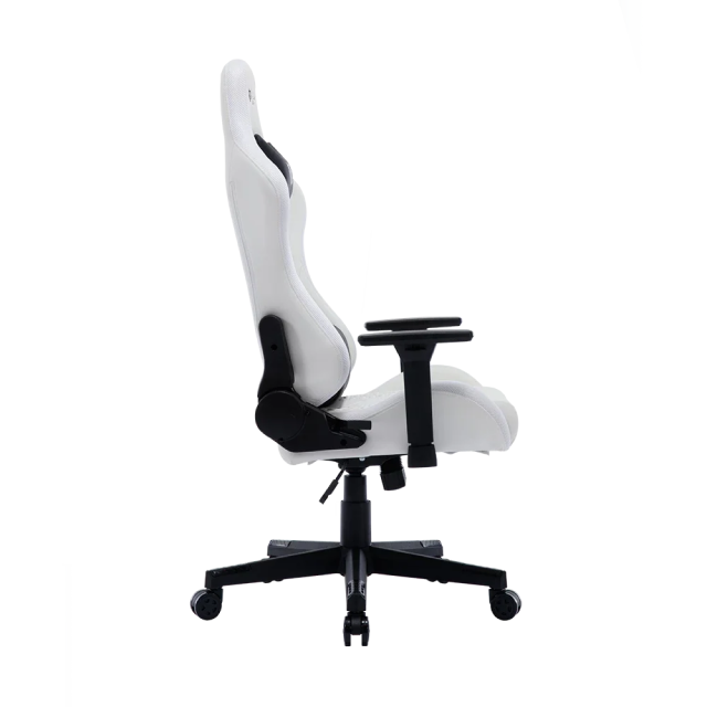 Silla Gamer Balam Rush Lightning Rush V2 | Hasta 150 kg | Piel Sintética | Cojín Lumbar y Cervical | Reposabrazos 3D | Estrella de Nylon | Inclinación hasta 135 Grados | RGB | Blanco | BR-940573