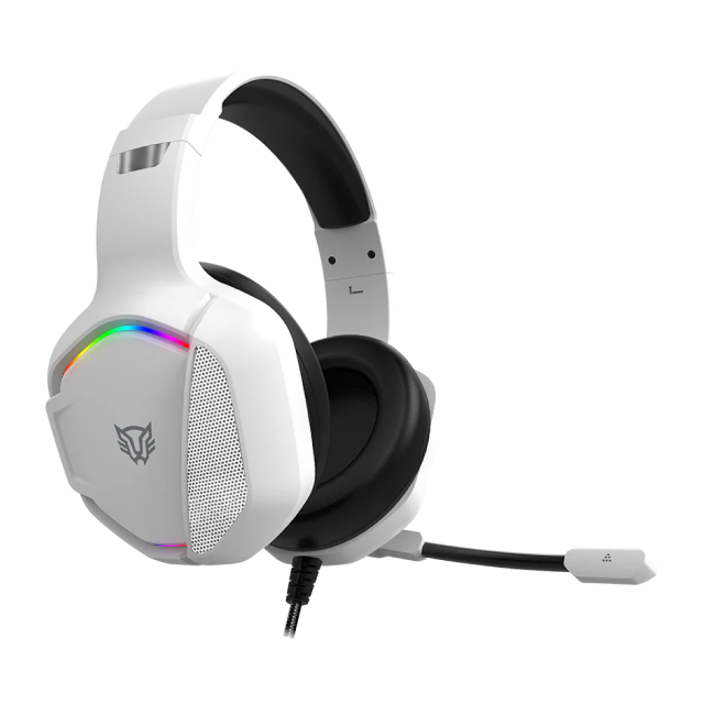 Diadema Alámbrica Balam Rush Orphix II HS699 | Micrófono Omnidireccional | Jack 3.5 mm | PC / Dispositivos Móviles / Consolas | RGB | Blanco | BR-941198