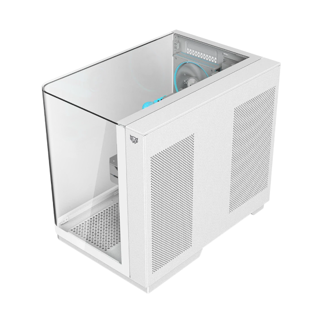 Gabinete Balam Rush Tank Expert Curve 6800 | Media Torre | ATX / Micro-ATX / Mini-ITX | USB-C / USB 2.0 / USB 3.0 | Cristal Templado Curvo | Doble Cámara | Incluye 3 Ventiladores | Blanco | BR-941587