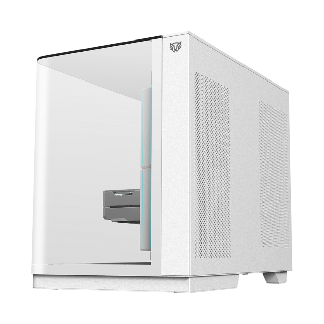 Gabinete Balam Rush Tank Expert Curve 6800 | Media Torre | ATX / Micro-ATX / Mini-ITX | USB-C / USB 2.0 / USB 3.0 | Cristal Templado Curvo | Doble Cámara | Incluye 3 Ventiladores | Blanco | BR-941587