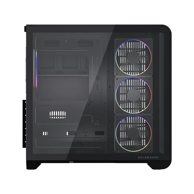 Gabinete Balam Rush Tank Expert Curve 7400 | Mid-Tower | ATX / Micro-ATX / ITX | USB 2.0 / 3.0 | 4 Ventiladores Incluidos | Sin Fuente | Negro | BR-941594