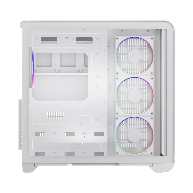 Gabinete Balam Rush Tank Expert Curve 7400 | Mid-Tower | ATX / Micro-ATX / ITX | USB 2.0 / 3.0 | 4 Ventiladores Incluidos | Sin Fuente | Blanco | BR-941600