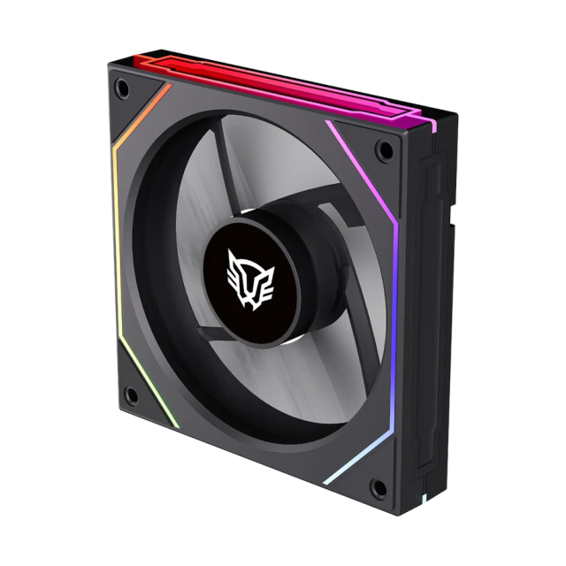 Ventilador Balam Rush Eolox Link EXL95 | 120mm | 600 a 1800 RPM | 30 dB | 4 Pines | ARGB | Negro | BR-942348