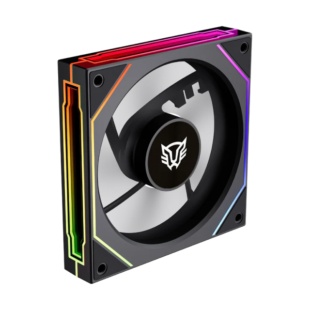 Ventilador Balam Rush Eolox Link EXL95 | 120mm | 600 a 1800 RPM | 30 dB | 4 Pines | ARGB | Negro | BR-942348