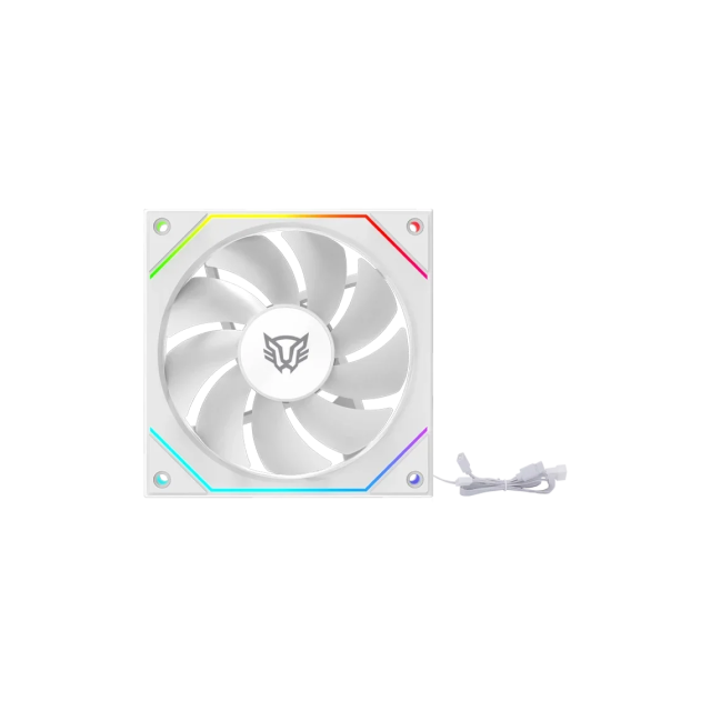 Ventilador Balam Rush Eolox Link EXL95 | 120 mm | 600 a 1800 RPM | 30 dB | 4 Pines | ARGB | Blanco | BR-942355