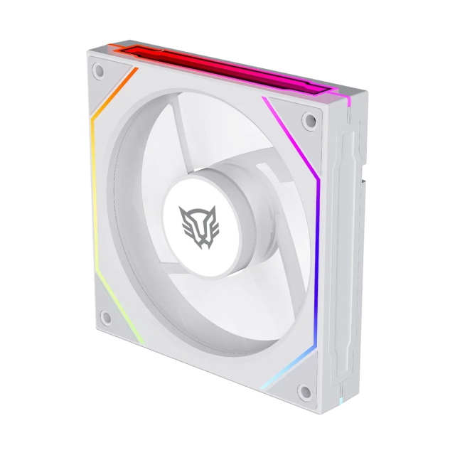 Ventilador Balam Rush Eolox Link EXL95 | 120 mm | 600 a 1800 RPM | 30 dB | 4 Pines | ARGB | Blanco | BR-942355