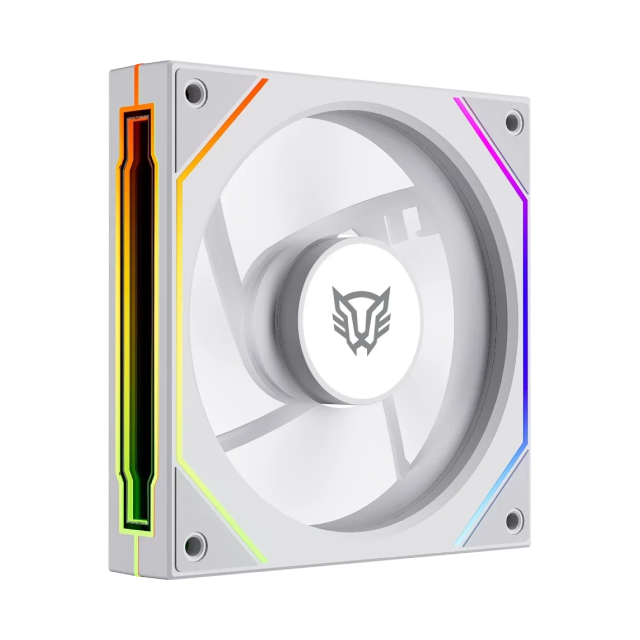 Ventilador Balam Rush Eolox Link EXL95 | 120 mm | 600 a 1800 RPM | 30 dB | 4 Pines | ARGB | Blanco | BR-942355