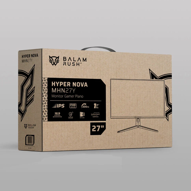 Monitor Acteck Balam Rush Hyper Nova MHN27Y | 27" | FHD | 1920 x 1080 (IPS) | 200 Hz | 1 ms | FreeSync / G-Sync | RGB | BR-942973