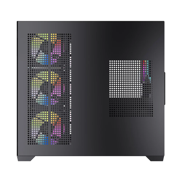 Gabinete Balam Rush Tank Core Ultra GM925 | Media Torre ATX | 4 Ventiladores ARGB Incluidos | Cristal Templado | Color Negro | BR-943833