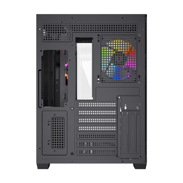 Gabinete Balam Rush Tank Core Ultra GM925 | Media Torre ATX | 4 Ventiladores ARGB Incluidos | Cristal Templado | Color Negro | BR-943833