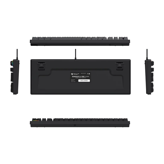 Teclado Mecánico Alámbrico Balam Rush DominaX Pro GK777 | 90% | Switch Lineal Red | Perilla Multimedia | Español | RGB | Negro | BR-945776