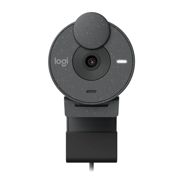 Cámara Web Logitech Brio 300 | 1080p | 30fps | 2MP | USB-C | Micrófono mono | Color Grafito | 960-001413