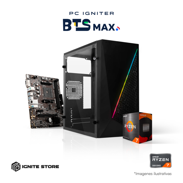 PC Igniter BTS Max | R7 5700G | 16GB de RAM | SSD 1TB + Adaptador Wi-Fi