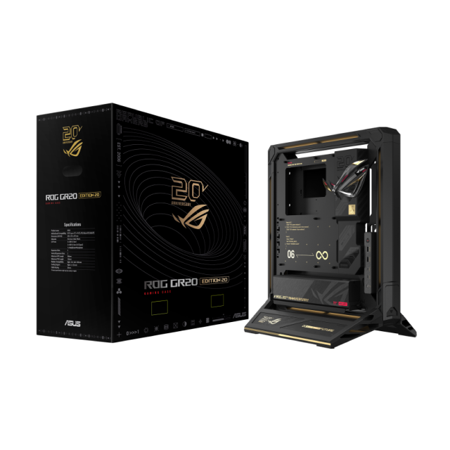 Bundle ASUS ROG Edition 20 | Tarjeta Madre ROG Crosshair X870E | Tarjeta de Video ROG Astral GeForce RTX 5090 | Fuente de Poder ROG Thor 3000W Titanium III | Gabinete ROG GR20 | No Incluye Procesador / RAM / Almacenamiento | ASUS ROG 20th Anniversary