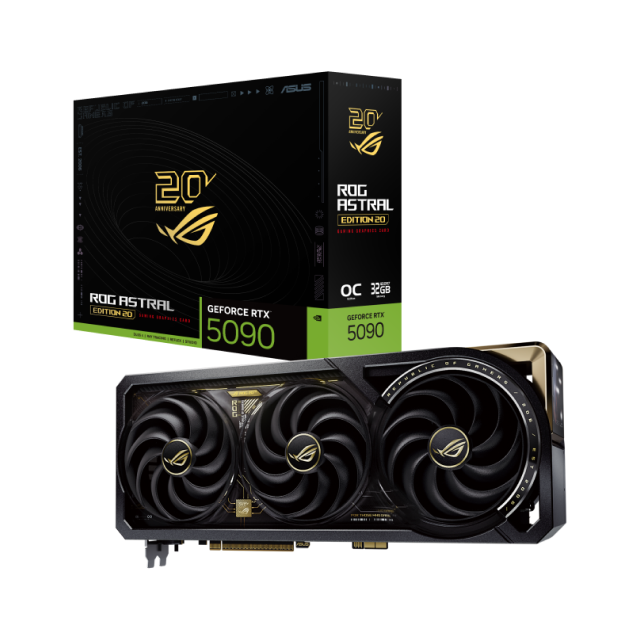 Bundle ASUS ROG Edition 20 | Tarjeta Madre ROG Crosshair X870E | Tarjeta de Video ROG Astral GeForce RTX 5090 | Fuente de Poder ROG Thor 3000W Titanium III | Gabinete ROG GR20 | No Incluye Procesador / RAM / Almacenamiento | ASUS ROG 20th Anniversary