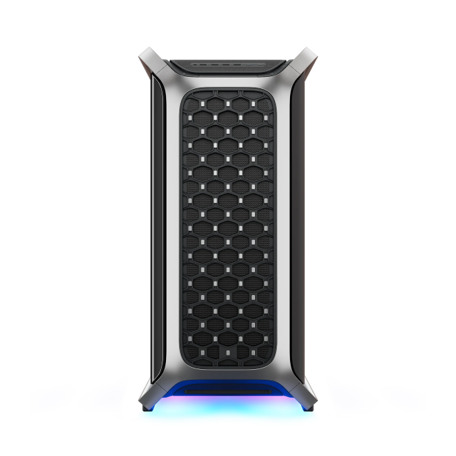 Gabinete Cooler Master COSMOS ALPHA | Torre Completa | EEB / E-ATX / ATX / Micro-ATX / Mini-ITX | USB-C 3.2 / USB-A 3.2 | Incluye 3 Ventiladores | Cristal Templado | 2 Barras de Iluminación ARGB en la Base | Negro / Plata | C700-KGNN-S00