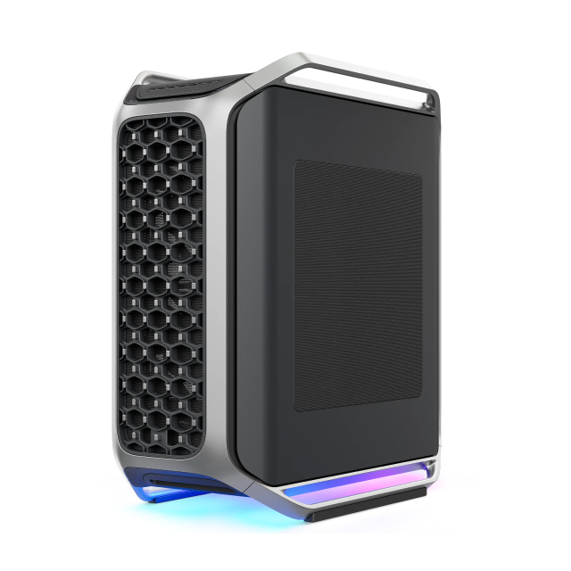 Gabinete Cooler Master COSMOS ALPHA | Torre Completa | EEB / E-ATX / ATX / Micro-ATX / Mini-ITX | USB-C 3.2 / USB-A 3.2 | Incluye 3 Ventiladores | Cristal Templado | 2 Barras de Iluminación ARGB en la Base | Negro / Plata | C700-KGNN-S00