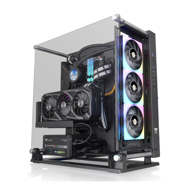 Gabinete Thermaltake Core P3 TG Pro | Semitorre | Mini ITX / Micro ATX / ATX / E-ATX | USB 3.2 | Cristal Templado | Negro | CA-1G4-00M1WN-09