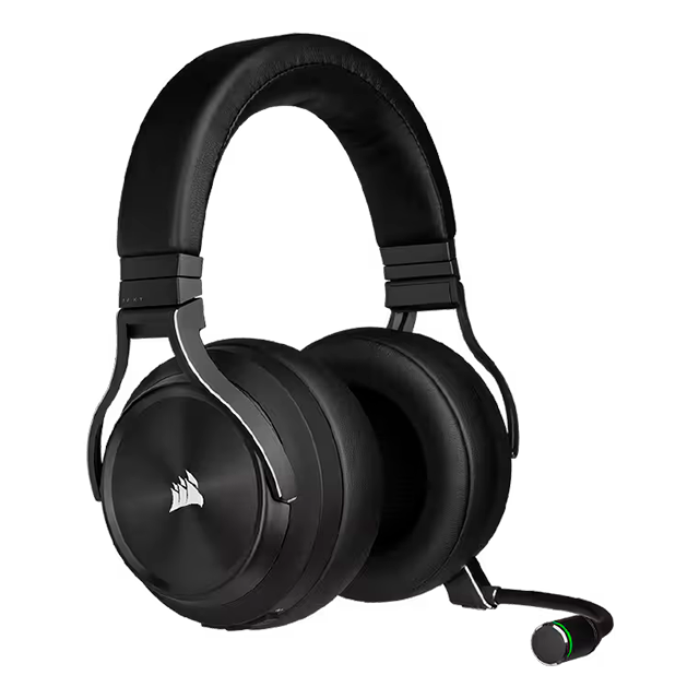 Audífonos Gamer Inalámbricos Corsair Virtuoso RGB Wireless XT | Conexión Slipstream / Bluetooth / USB / 3.5mm | Audio Hi-Res y Dolby Atmos | Micrófono Profesional | PC / Mac / PS5 / Xbox Series X|S / Switch / Móvil | Color Slate | CA-9011188-NA