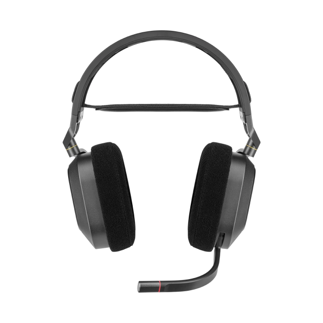 Diadema Inalámbrica Corsair HS80 RGB WIRELESS | Audio Espacial | Inalámbrico por Receptor USB |  PC/MAC/Playstation | Micrófono | Color Carbón | CA-9011235-NA