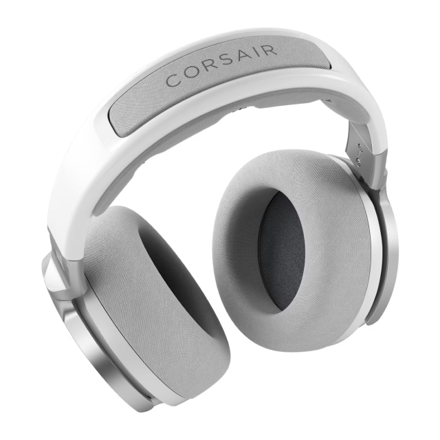 Diadema Gamer Alámbrica CORSAIR VIRTUOSO PRO Open-Back | Conexión 3.5 mm | Diseño Abierto | Transductores de Grafeno de 50 mm | PC / Mac / PS5 / Xbox Series X|S / Switch / Móvil | Blanco | CA-9011371-NA