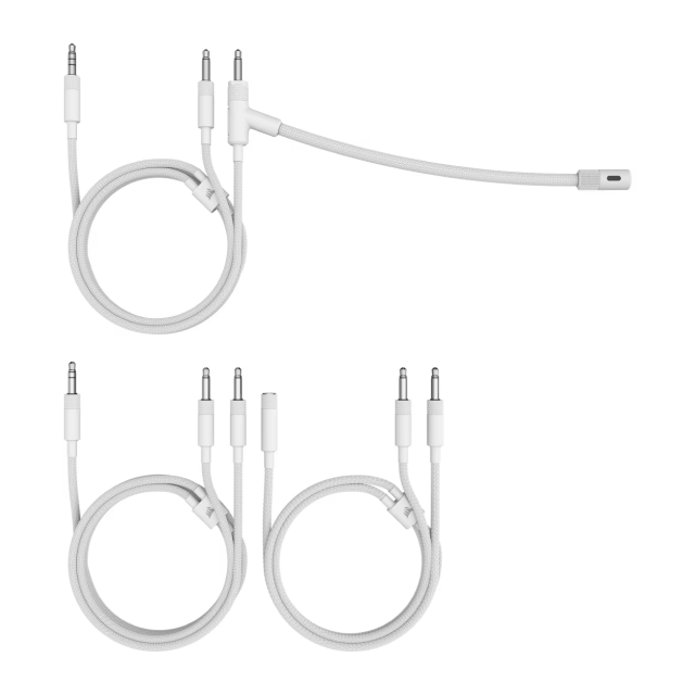 Diadema Gamer Alámbrica CORSAIR VIRTUOSO PRO Open-Back | Conexión 3.5 mm | Diseño Abierto | Transductores de Grafeno de 50 mm | PC / Mac / PS5 / Xbox Series X|S / Switch / Móvil | Blanco | CA-9011371-NA