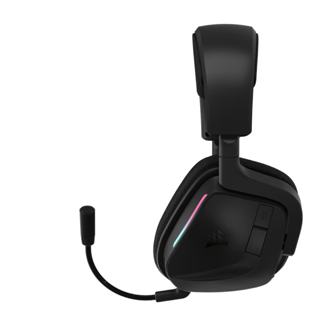 Diadema Inalámbrica Corsair VOID WIRELESS v2 | Micrófono Omnidireccional | Hasta 60 Hrs de Batería | PC / Mac / PlayStation / Móvil | Negro | CA-9011379-WW