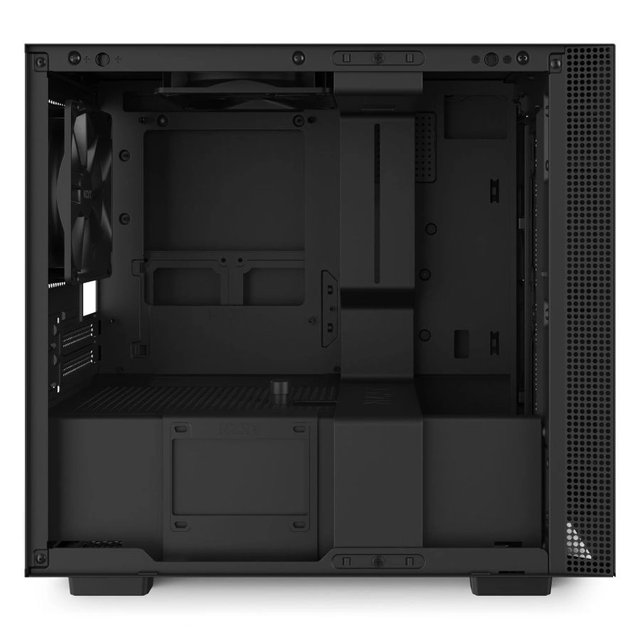 Gabinete gamer NZXT H210i | Black | MITX | Cristal templado | CA-H210I-B1