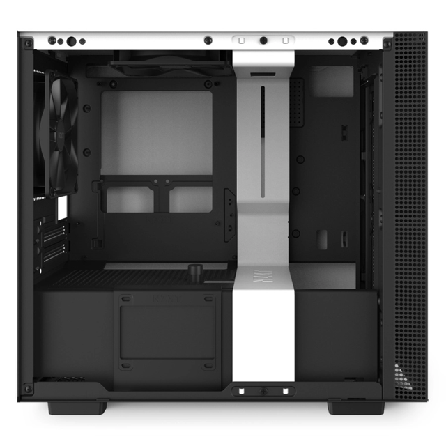 Gabinete gamer NZXT H210i | White/Black | mITX | Cristal templado | CA-H210I-W1