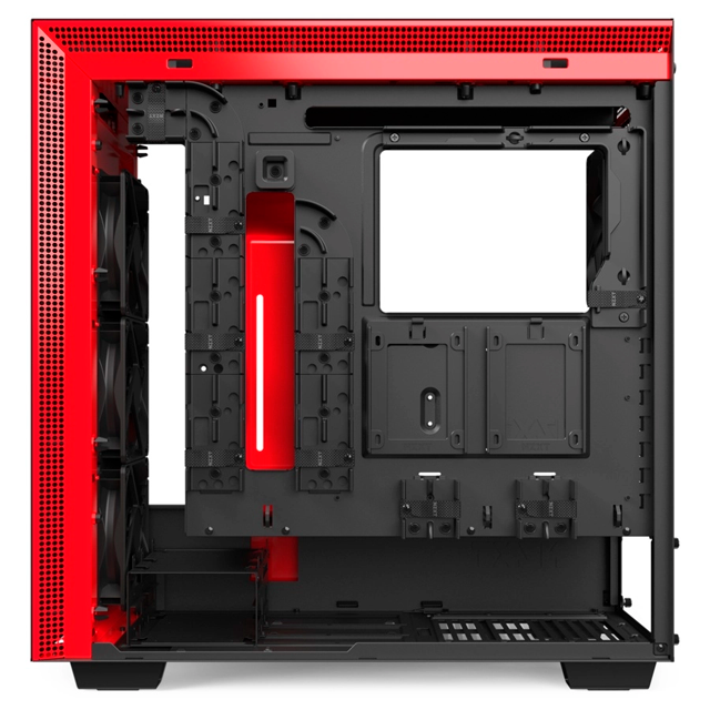 GABINETE NZXT H710 BLACK/RED MATE 4 VNTILADORES CRISTAL TEMPLADO - CA-H710B-W1